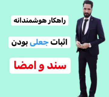 راهکار اثبات جعل بدون کارشناسی